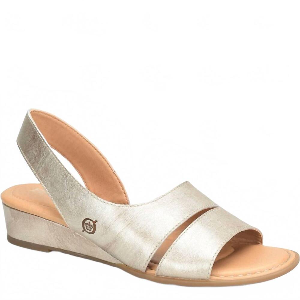NEW BORN women's crista sandals in light gold